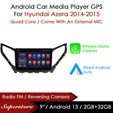 9” Android 13 CarPlay Auto carro estéreo unidade principal GPS para Hyundai Azera 2014-2015 comprar usado  Enviando para Brazil