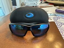 Auténticas gafas de sol Costa Del Mar Tuna Alley mate negro azul espejo 580G, usado segunda mano  Embacar hacia Argentina
