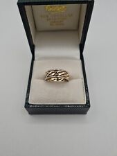 9ct Yellow And White Gold Wedding Ring for sale  Shipping to South Africa