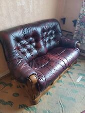 Seater blood leather for sale  STOKE-ON-TRENT