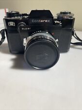 Contarex Super  Model SLR Camera BLACK Carl Zeiss Planar 1:2 f=50mm Very Nice for sale  Shipping to South Africa