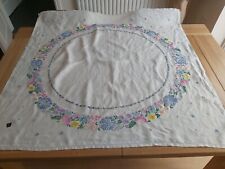 Vintage embroidered tablecloth for sale  HALESOWEN