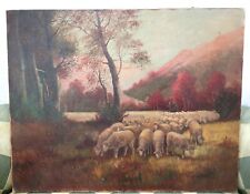 Tableau huile moutons d'occasion  Pontault-Combault