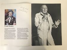 Used, Frank Sinatra : Original Autograph Signature : Vintage Black Ink 1984 : COA for sale  Providence