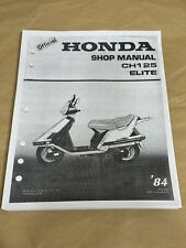 Scooter Honda Elite 125 CH125 3 furos manual de reparo loja de serviço oficial 1984 comprar usado  Enviando para Brazil