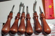Wood handle leather for sale  Melbourne