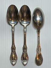 Lot 3 - 1847 Rogers Bros Antique 1910 Sharon Silverplate Teaspoons Tea Spoons 6" for sale  Shipping to South Africa
