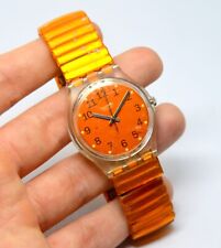 Usado, RELOJ DE CUARZO SWATCH HECHO EN SUIZA GK239 VIRTUAL NARANJA 1997 segunda mano  Embacar hacia Argentina