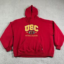 Vintage USC Trojans Hoodie Russell Athletic National Champions Red Size 2XL for sale  Shipping to South Africa