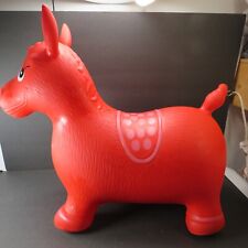 Juguete de rebote AppleRound rojo caballo/burro saltador paseo niño pequeño usado en excelente estado segunda mano  Embacar hacia Argentina