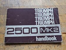 Triumph 2500 mk2 d'occasion  Expédié en Belgium
