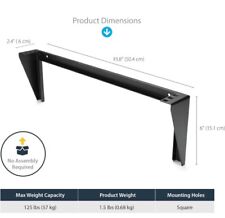 Usado, Soporte de panel de montaje en pared 1U - 19 pulgadas - acero - soporte de montaje vertical segunda mano  Embacar hacia Argentina