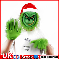 The Grinch Full Head Lateksowa maska i rękawiczki Bożonarodzeniowy kapelusz Monster Dorosły kostium Cosplay + na sprzedaż  PL