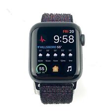 Apple Watch Series 4 44 Mm Estojo De Alumínio Cinza Espacial Com Loop Nylon Preto (GPS) comprar usado  Enviando para Brazil