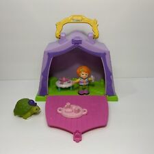 Fisher Price Little People Play N Go Pink Tent Camping Playset w/ 2 Figures/Tea for sale  Shipping to South Africa