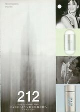 Revista de perfume Carolina Herrera anúncio impresso 212 VTG 1pg 2000 comprar usado  Enviando para Brazil