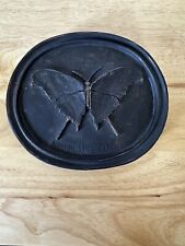 VTG Butterfly Entomology Wall Plaque Black Bronze Dark Academia Gothic Decor for sale  Shipping to South Africa