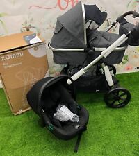 ZUMMI ZAP Pram 3 in 1 Set , Travel System Pushchair & Carseat Grey NEW Opened for sale  Shipping to South Africa