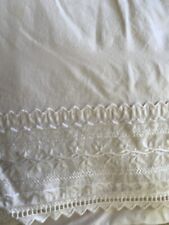 Lençóis bordados marfim queen ajustados e planos Westpoint 100% algodão comprar usado  Enviando para Brazil