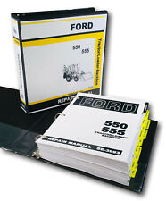 FORD 550 555 TRACTOR LOADER BACKHOE SERVICE REPAIR MANUAL TECHNICAL SHOP BOOK for sale  Shipping to Ireland