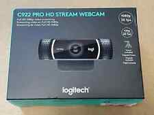 NEW LOGITECH C922 PRO HD STREAM WEBCAM FULL HD 1080P VIDEO STREAMING 960-001087 for sale  Shipping to South Africa