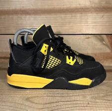 Tênis RARO PS tamanho 1.5Y - Nike Air Jordan 4 retrô “Thunder” 2023 BQ7669-017 comprar usado  Enviando para Brazil