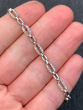 9ct white gold 1ct diamond bracelet, 9k 375 heavy 9.4 grams for sale  Shipping to South Africa