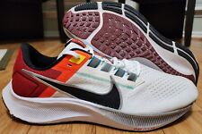 Używany, Buty do biegania Nike Air Zoom Pegasus 38 sneakersy białe czerwone męskie rozmiar 11,5 DQ4499-101 na sprzedaż  Wysyłka do Poland