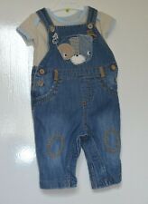 Denim dungarees beige for sale  SWINDON