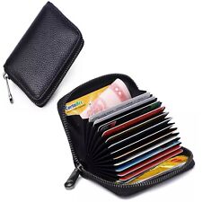 Portafoglio porta carte di credito in pelle da uomo verticale slim nero piccolo  usato  Scandicci