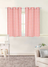 4 pink gingham curtains for sale  Muskego