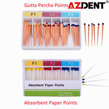 Puntos de percha gutta endodóntica dental AZDENT/puntos de papel absorbente F1 F2 F3 segunda mano  Embacar hacia Argentina