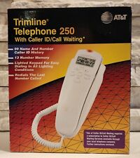 Usado, Branco AT&T Trimline 250 identificador de chamadas telefônicas chamada esperando caixa aberta comprar usado  Enviando para Brazil
