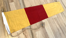 Vintage 1960's Burgee Yacht Club Cotton Signal Flag (#0) Original As Found+Used! for sale  Shelter Island Heights