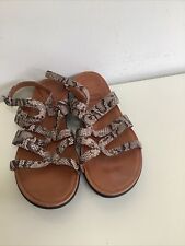 FITFLOP SNAKESKIN SANDALS UK 7  for sale  Shipping to South Africa