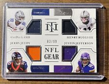 2020 National Treasures Jefferson, Lamb, Jeudy, Ruggs III Quad patch 83/99 comprar usado  Enviando para Brazil