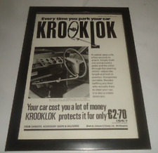 Krooklok 1971 framed for sale  PETERBOROUGH