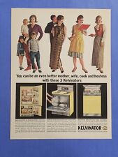 Used, 1963 Vintage Print Ad Kelvinator Refrigerator oven dishwasher for sale  Shipping to South Africa