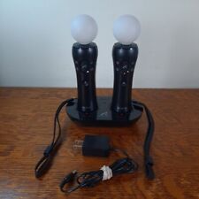 Used, Sony PlayStation 2 Move Motion Controllers PS3 Bundle Black CECH-ZCC1U for sale  Shipping to South Africa