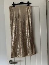 Gold sequin maxi for sale  BATHGATE