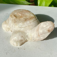 Tartaruga esculpida à mão 347G com aglomerado de cristal branco natural espécime mineral de quartzo comprar usado  Enviando para Brazil