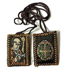 144 pcs Religious Scapular 144 pcs Escapulario de San Benito para adultos comprar usado  Enviando para Brazil