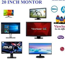 Monitor barato 20" DELL/HP/ LG/LENOVO/AOC/BenQ/Acer TFT LED LCD tela grau B comprar usado  Enviando para Brazil