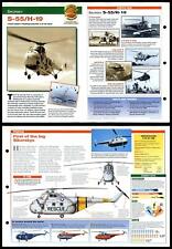 Cartão dobrável S-55/H-19 #18 helicópteros e vertiplanos aeronaves do mundo comprar usado  Enviando para Brazil