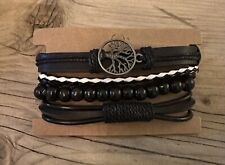 Mens bracelets leather for sale  HEMEL HEMPSTEAD