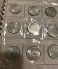 caravelle lotto 9 monete 500 lire argento - 5 Carav e 4 bighe molte  da rotolino usato  Solarolo