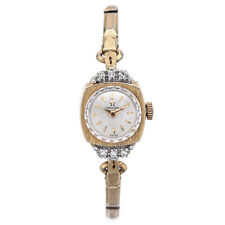 Relógio feminino vintage Omega ouro amarelo 14K diamante corda manual comprar usado  Enviando para Brazil