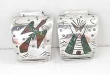 Pontas de pulseira de relógio Charlie Singer Tepee peiote incrustação de pássaro coral turquesa 23,9 g, usado comprar usado  Enviando para Brazil