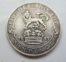 Sixpence 1913 george for sale  WELWYN GARDEN CITY