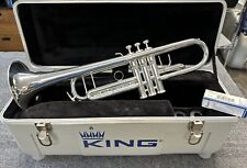 Trompete King 1117SP Marching PRATA com estojo de viagem EXCELENTE ESTADO comprar usado  Enviando para Brazil